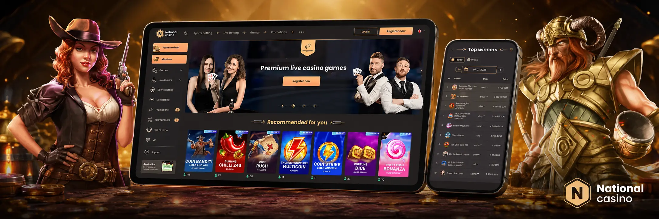 Prihlásenie do National Casino